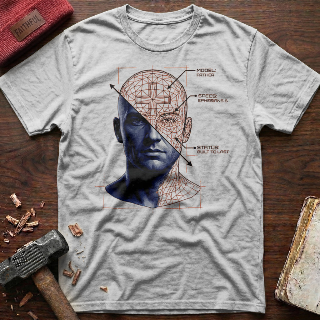 Christian Father Wireframe T-Shirt