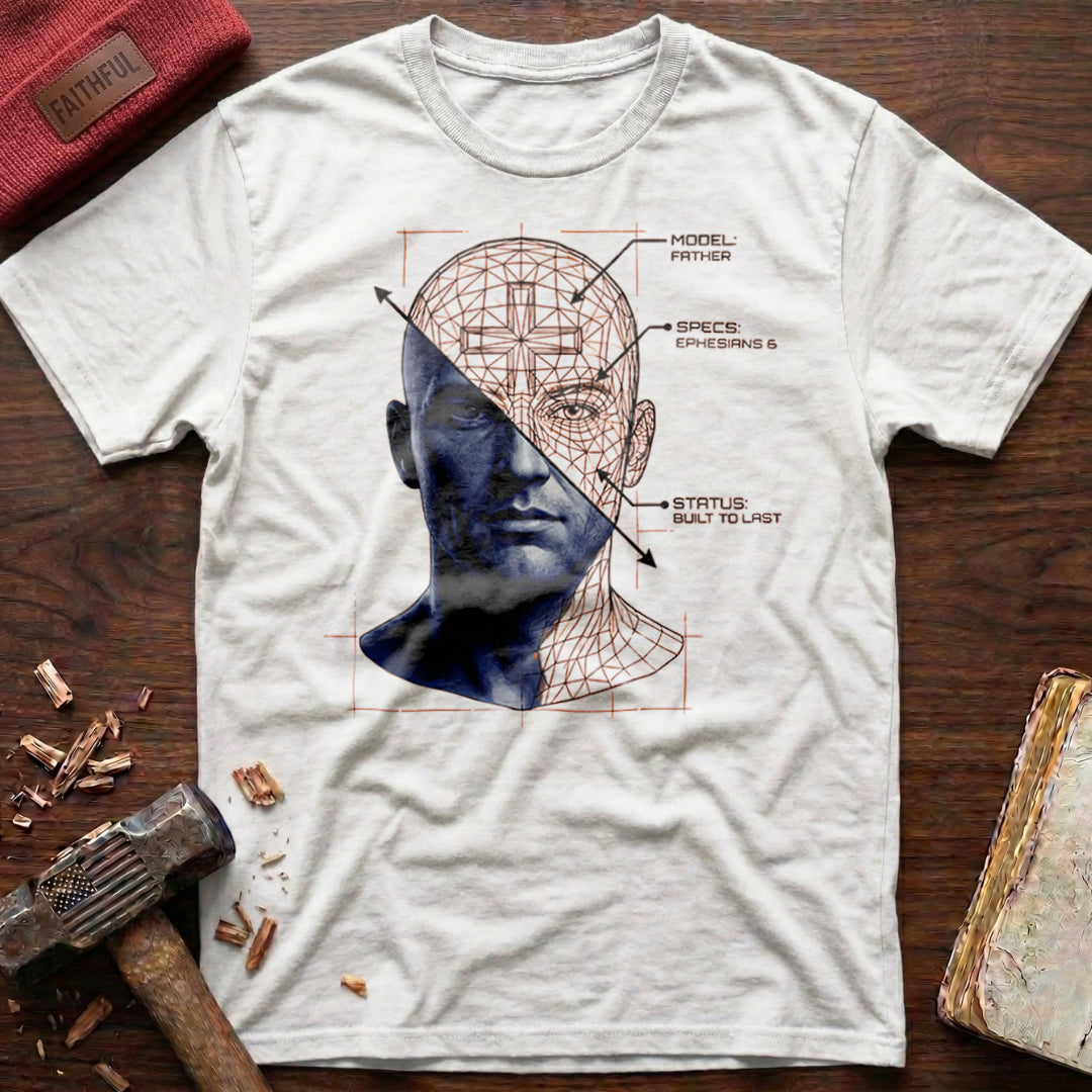 Christian Father Wireframe T-Shirt