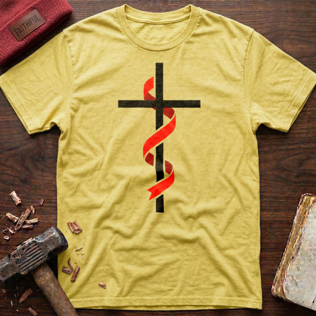 Cross & Ribbon T-Shirt