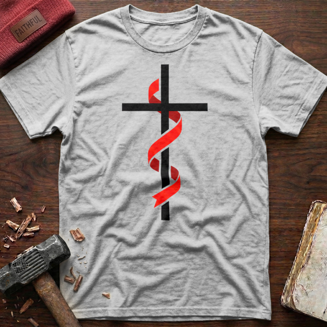 Cross & Ribbon T-Shirt