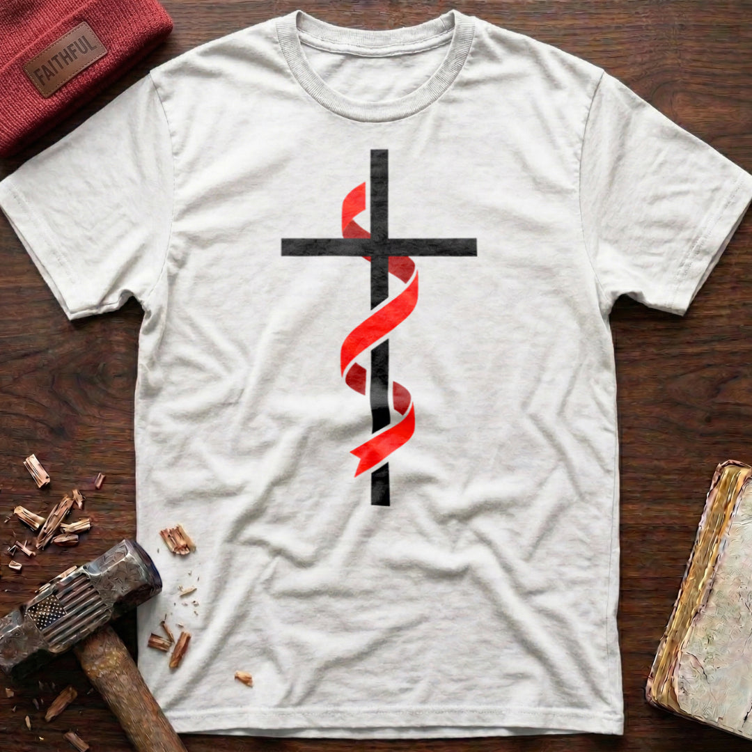 Cross & Ribbon T-Shirt
