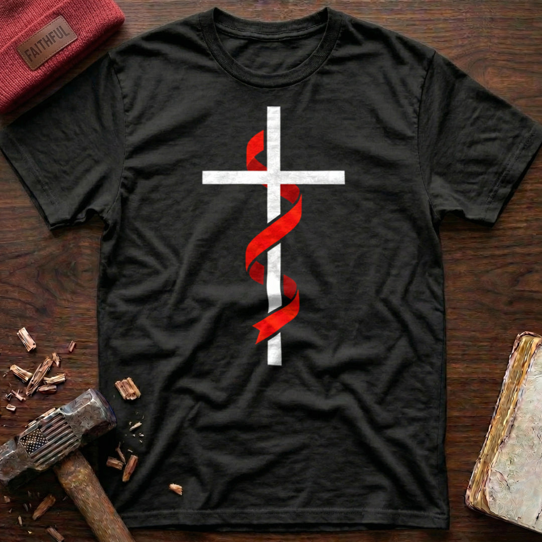 Cross & Ribbon T-Shirt