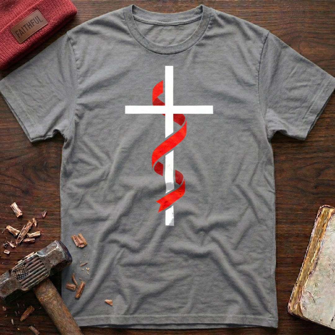 Cross & Ribbon T-Shirt