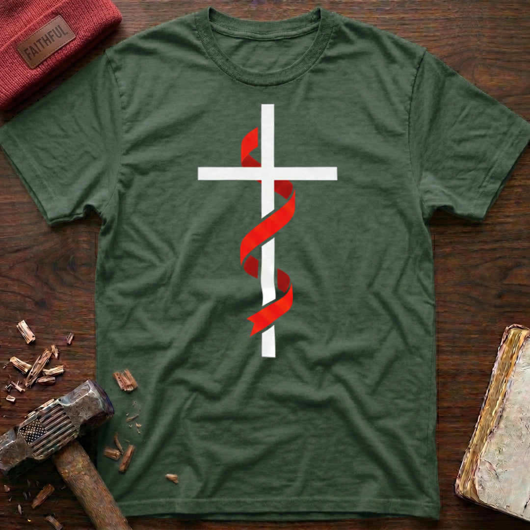Cross & Ribbon T-Shirt