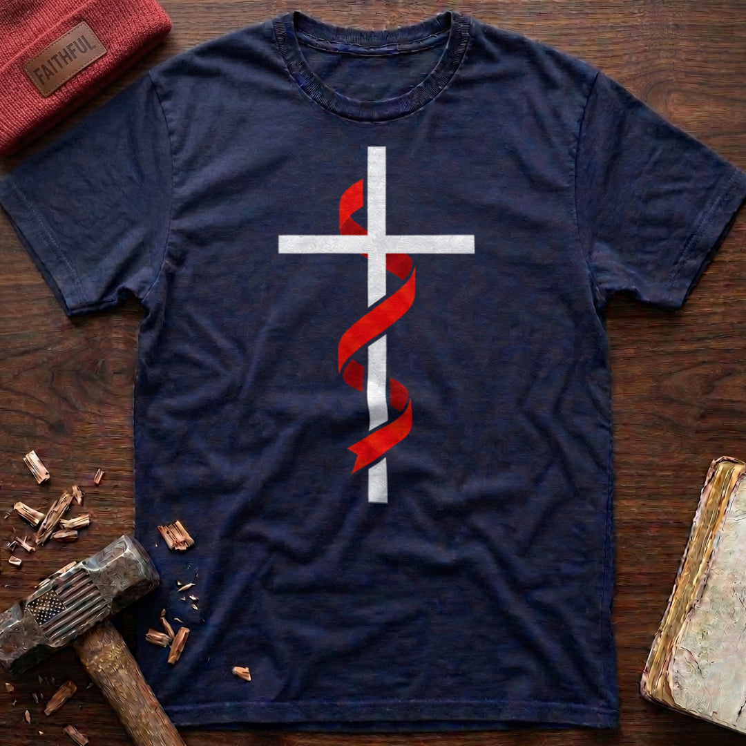 Cross & Ribbon T-Shirt