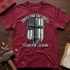 B&W Kneel For The Cross T-Shirt
