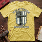 B&W Kneel For The Cross T-Shirt