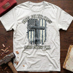 B&W Kneel For The Cross T-Shirt